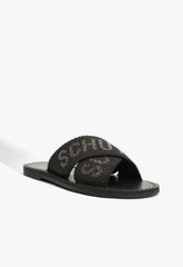 SANDÁLIA RASTEIRA X SCHUTZ LOGO PRETA S 20889 0021 0001 SCHUTZ